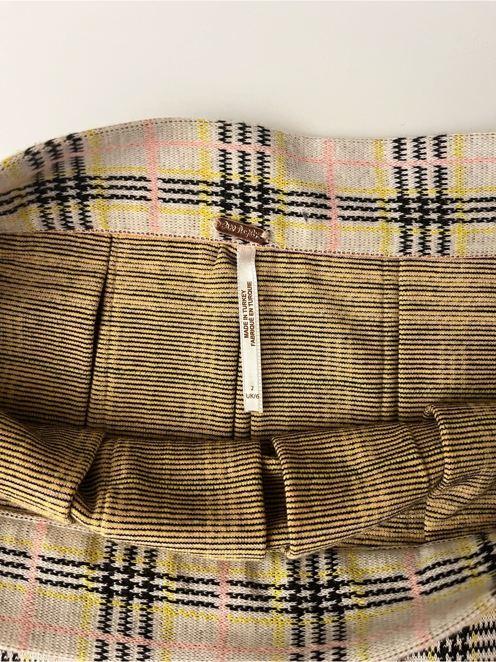 Free People | Plaid Pleated Mini Skirt - Picture 4 of 8